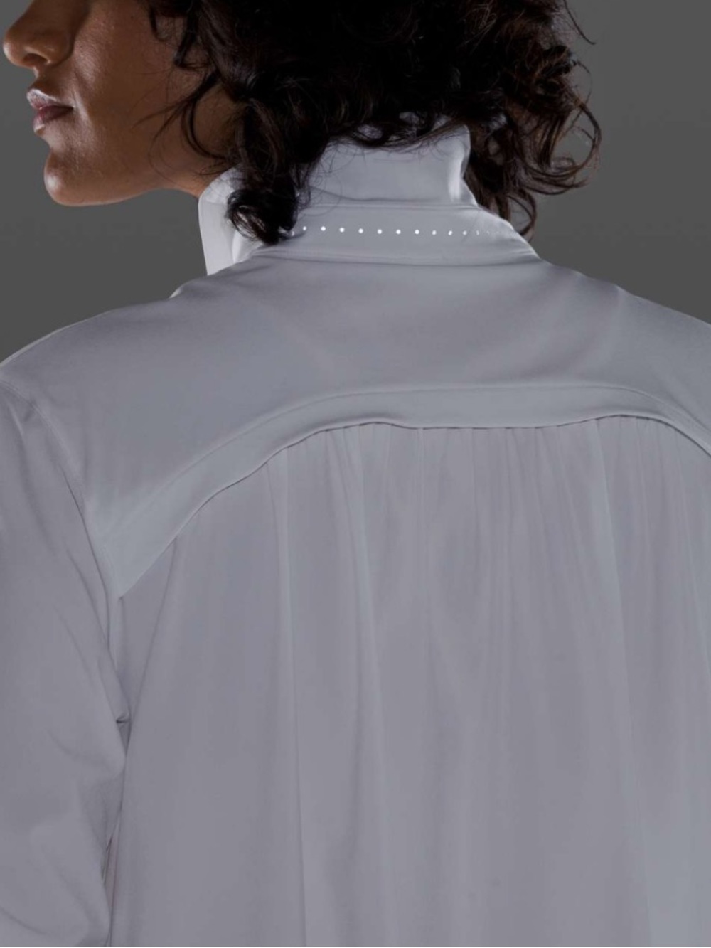 Lululemon In The Moment White Long Sleeve Button Down Shirt - Picture 4 of 9